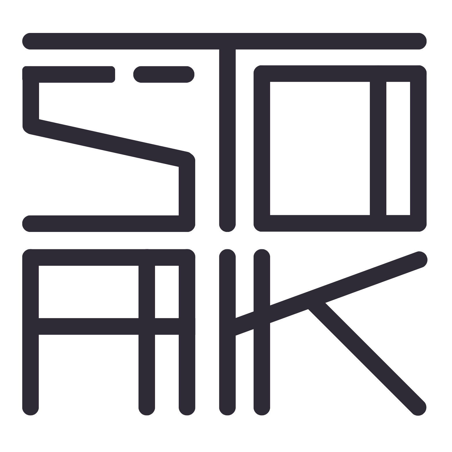 Stoak ink logo on paper