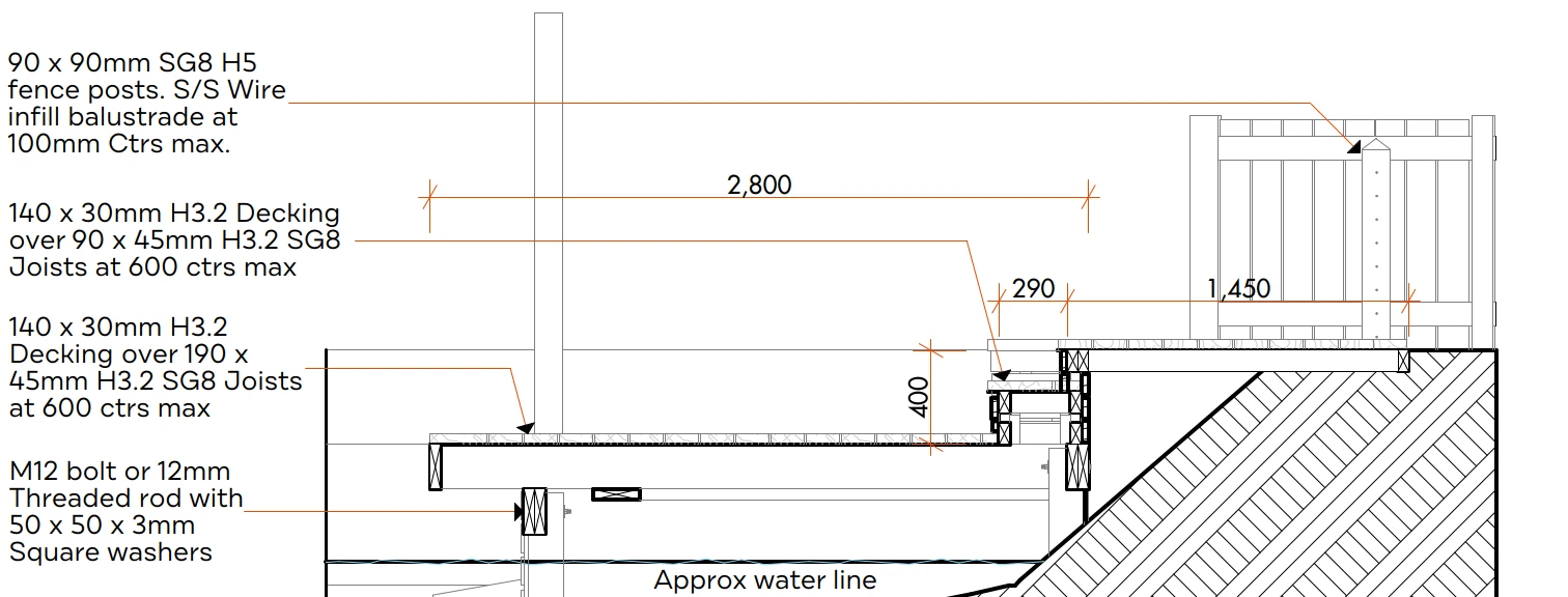 Ohau Boat Deck — view 8